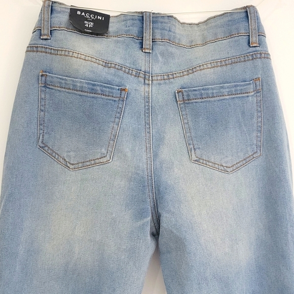 BACCINI Woman's Capri Jeans Size 4P - Picture 3 of 9